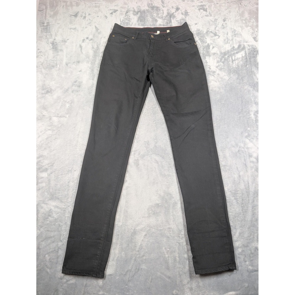 Raleigh Denim Martin Jeans Mens 30x32 Black Slim Skinny Dark Wash Denim READ